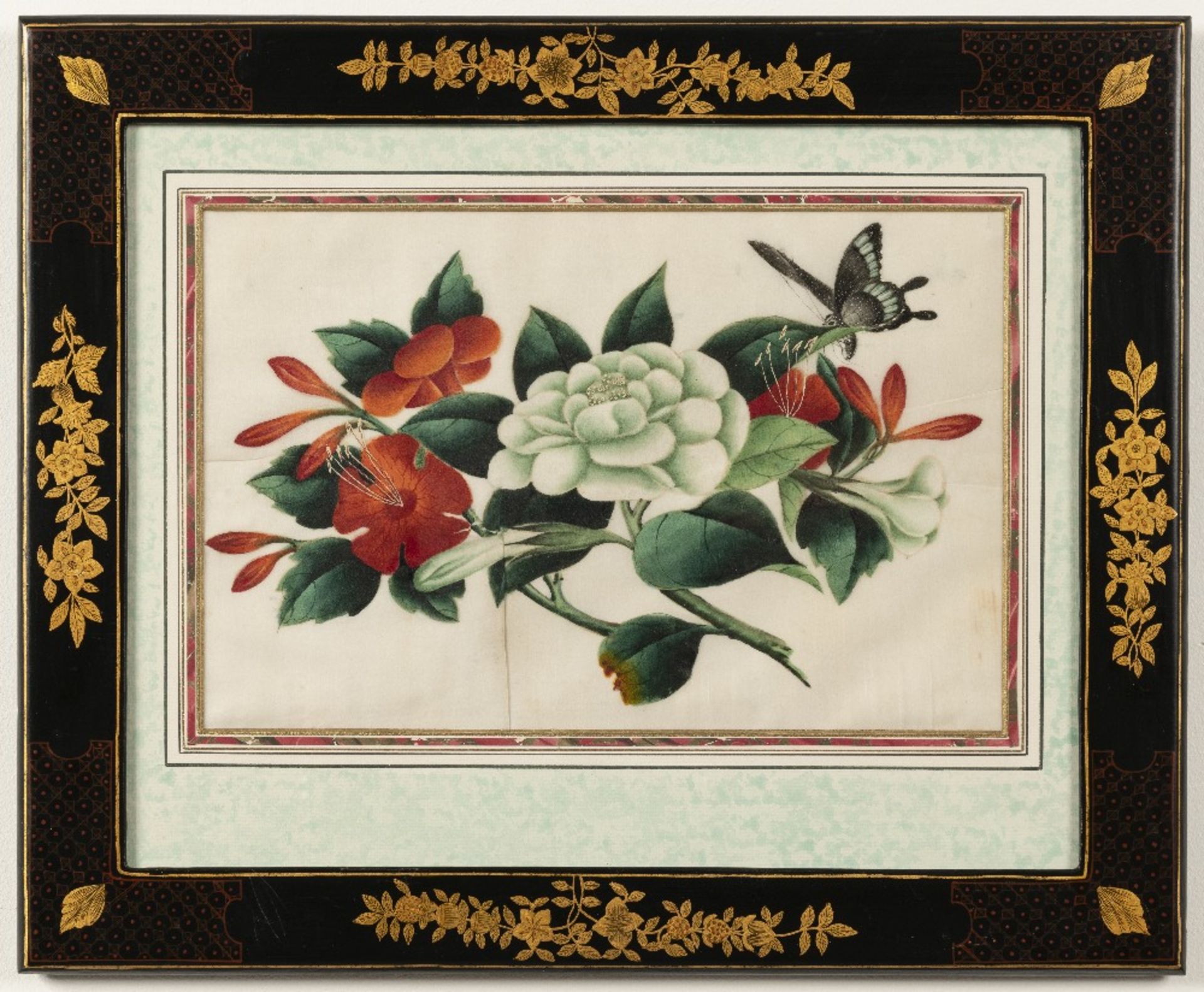 Chinese School, 19th Century Studies of flowers including peonies and camellias and butterflies i... - Bild 6 aus 12