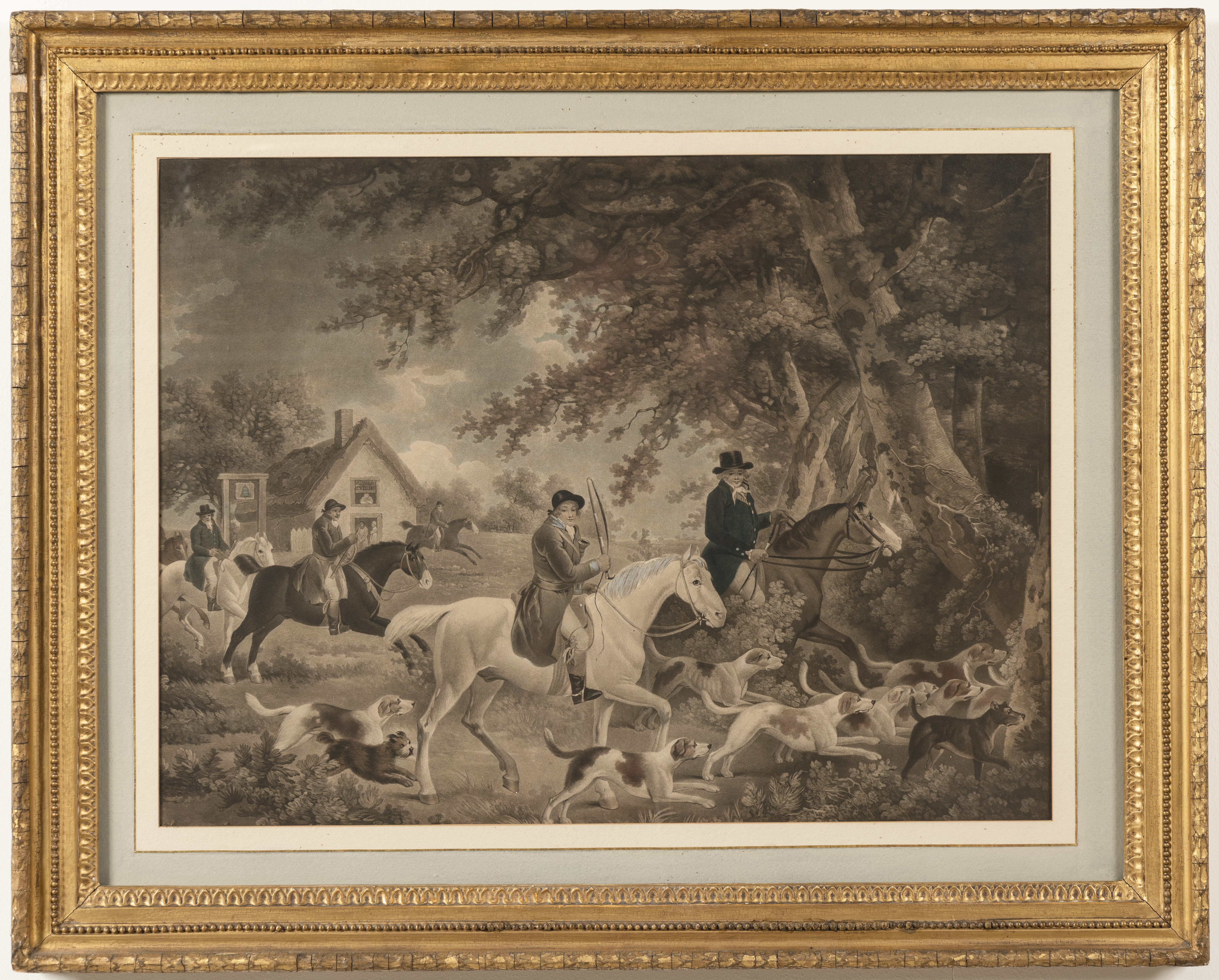 After George Morland Fox Hunting Set of four (4)