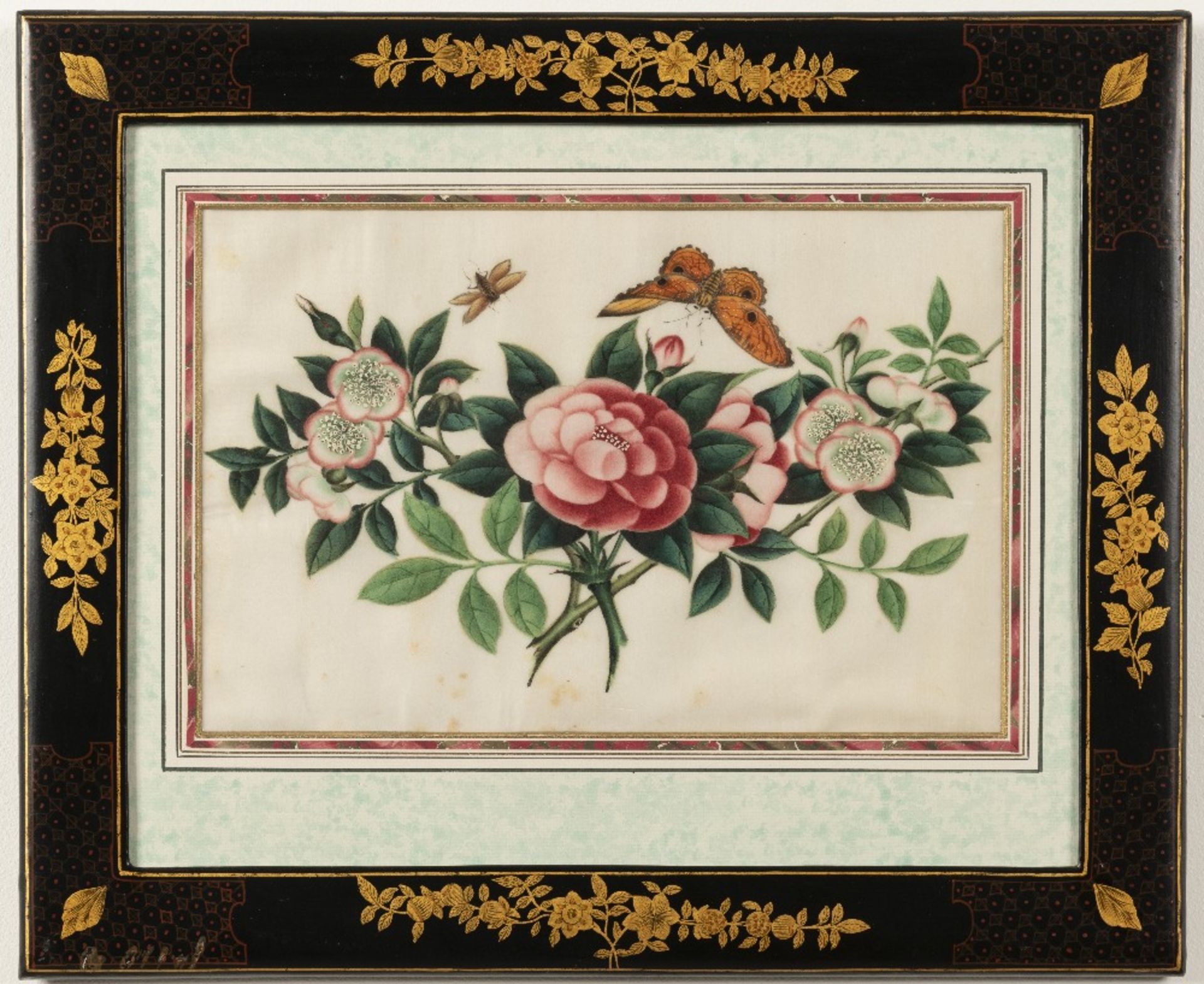 Chinese School, 19th Century Studies of flowers including peonies and camellias and butterflies i... - Bild 8 aus 12