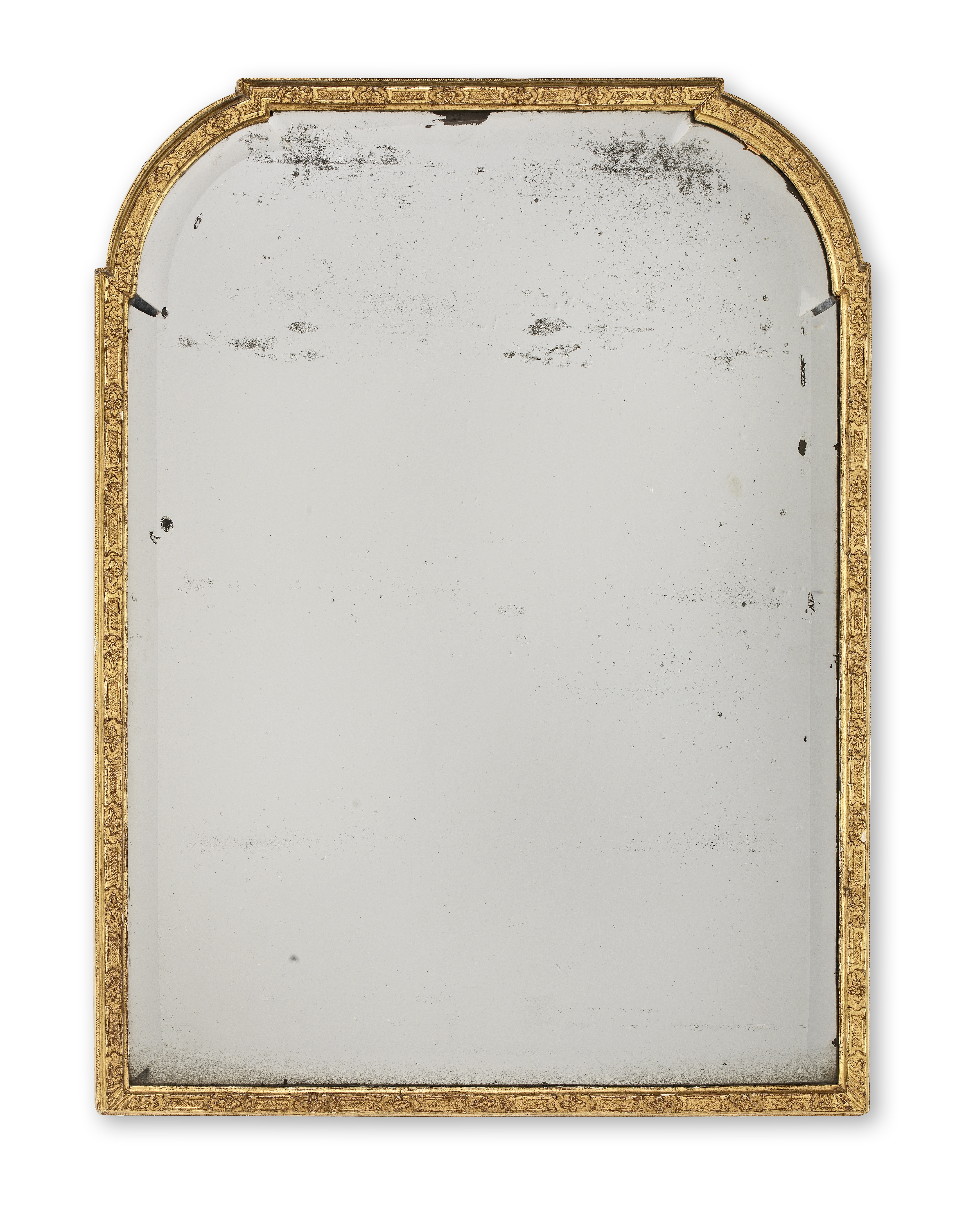 A Queen Anne giltwood and gesso mirror