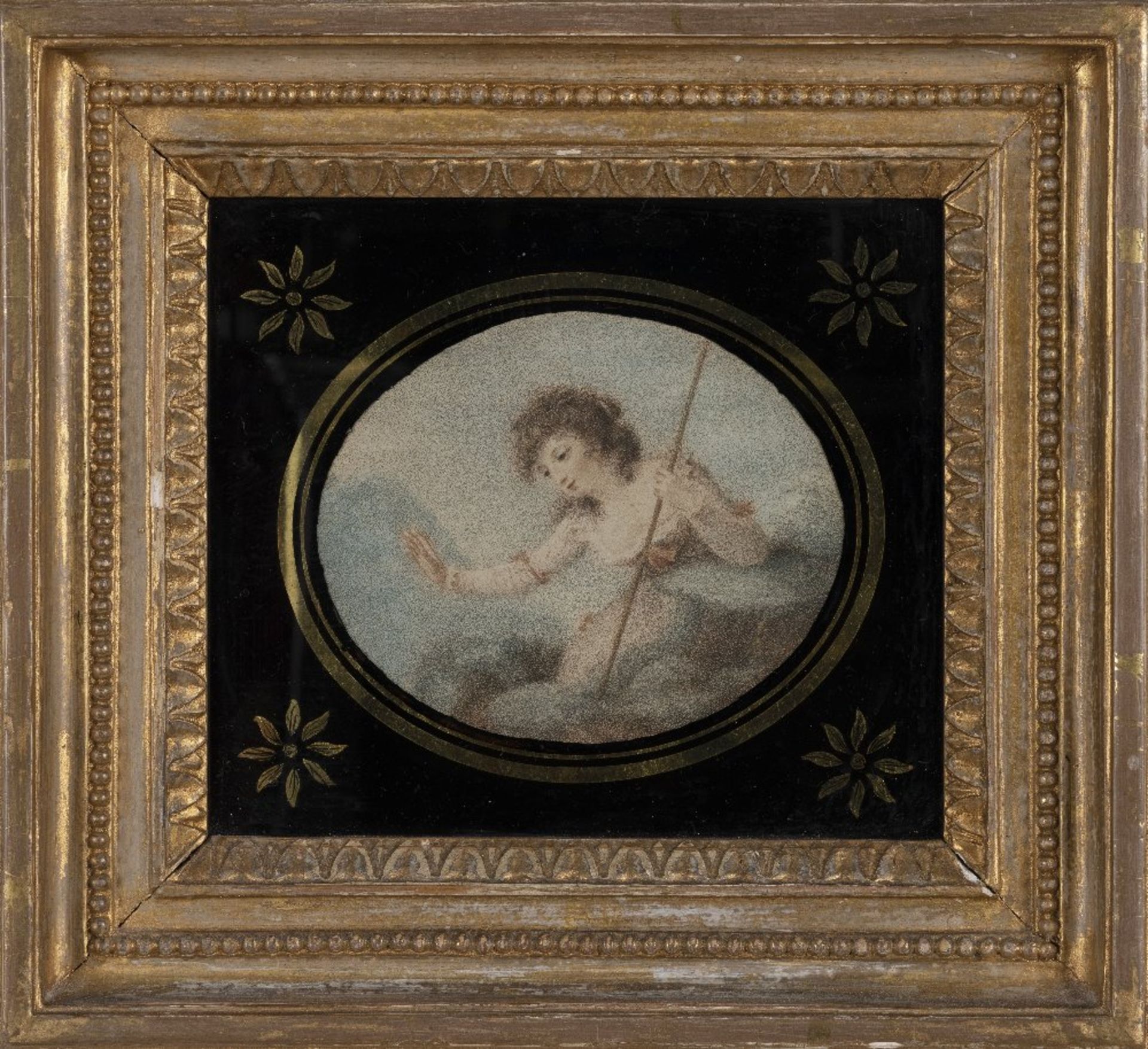 French School (early 19th Century), circa 1800 Cupid with palm fronds, A pair, oil on copper, ova... - Image 2 of 29