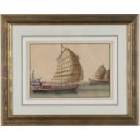 Chinese School, 19th Century Studies of junks and barges in full sail A group of seven ((7))