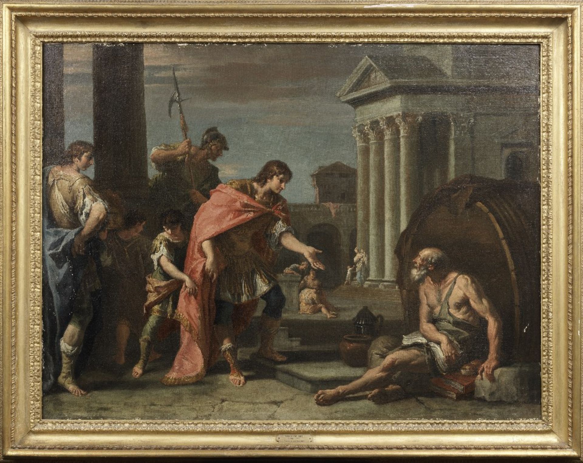 Sebastiano Ricci (Belluno 1659-1734 Venice) Alexander and Diogenes - Image 3 of 4