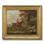 John Nost Sartorius (London 1759-1828) A huntsman with three hounds; and A whipper-in driving off...