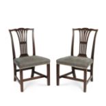 A pair of George III dining chairs (3)