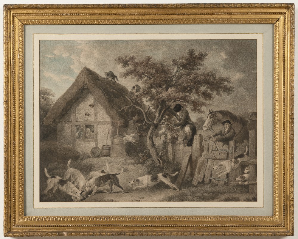 After George Morland Fox Hunting Set of four (4) - Image 4 of 4