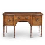 A Regency mahogany bowfronted sideboard