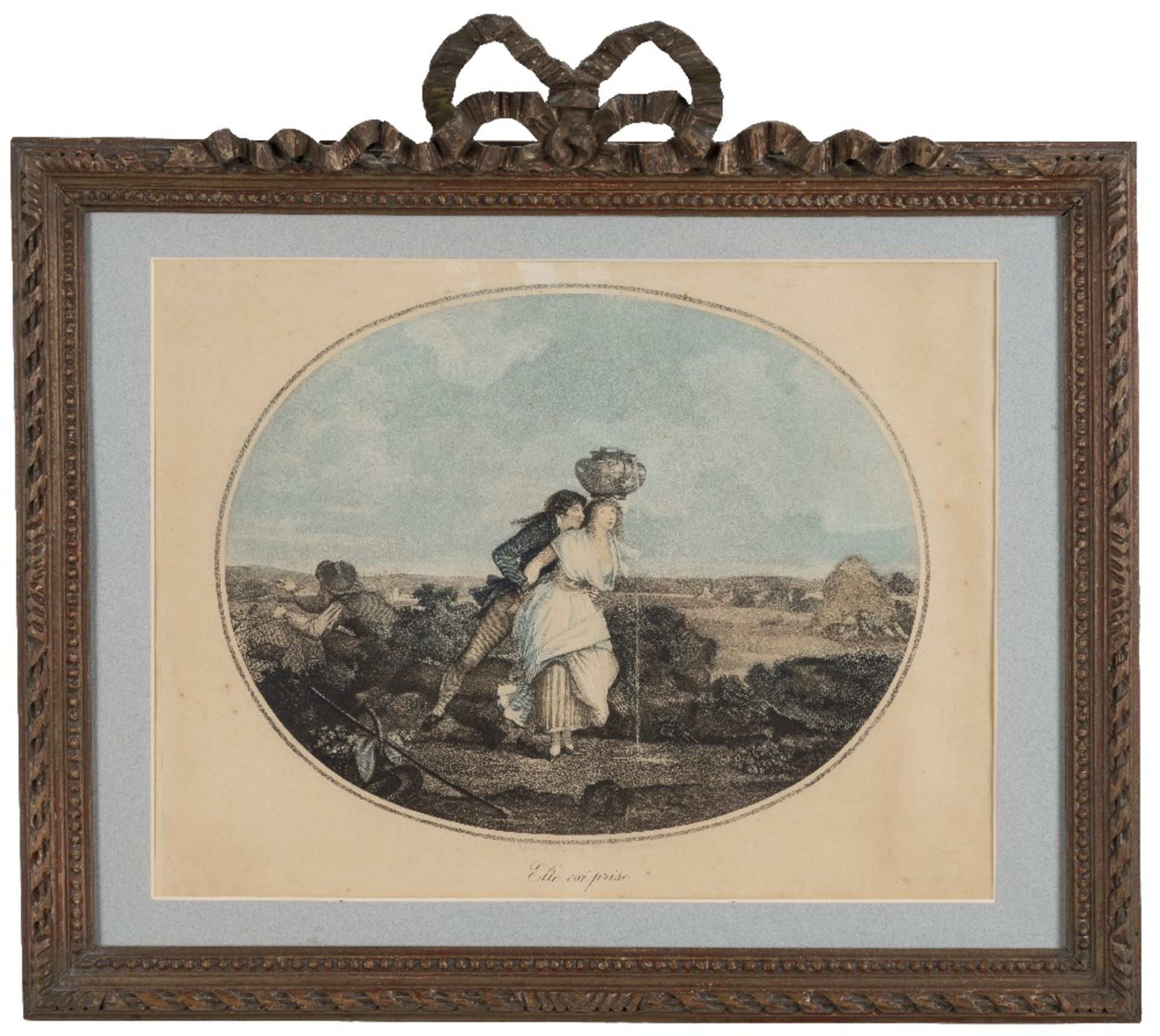 French School (early 19th Century), circa 1800 Cupid with palm fronds, A pair, oil on copper, ova... - Image 3 of 29