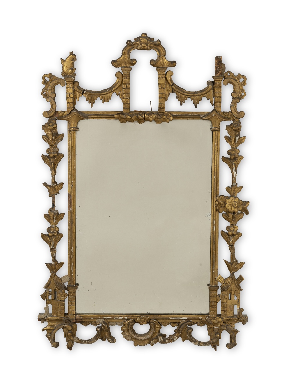 A pair of giltwood and composition mirrorsSouth German, 19th century (2) - Image 2 of 2