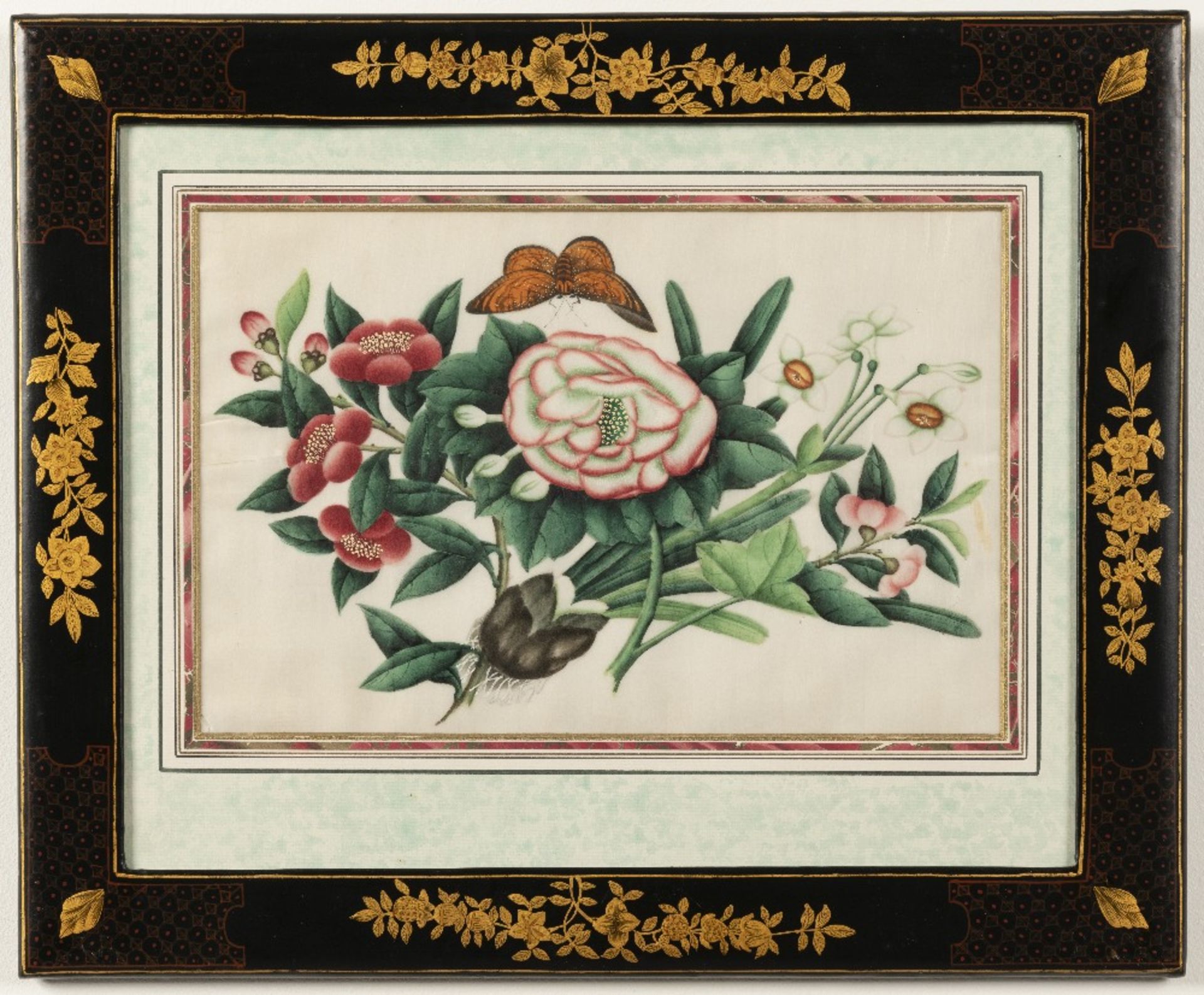 Chinese School, 19th Century Studies of flowers including peonies and camellias and butterflies i... - Bild 9 aus 12