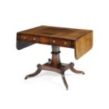 A Regency mahogany and plum pudding mahogany sofa table