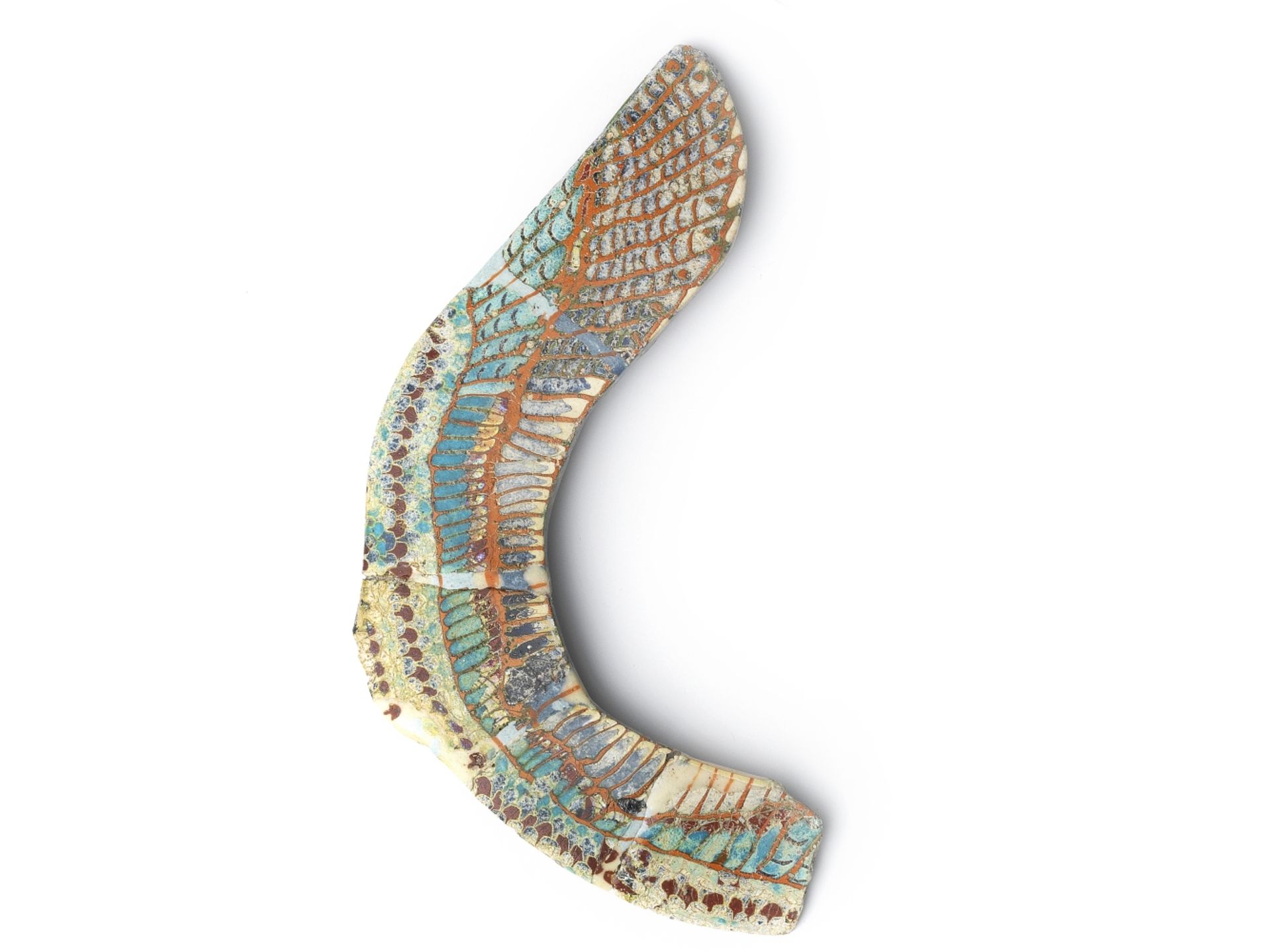 An Egyptian glass wing inlay