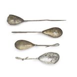 Four Roman silver spoons 4