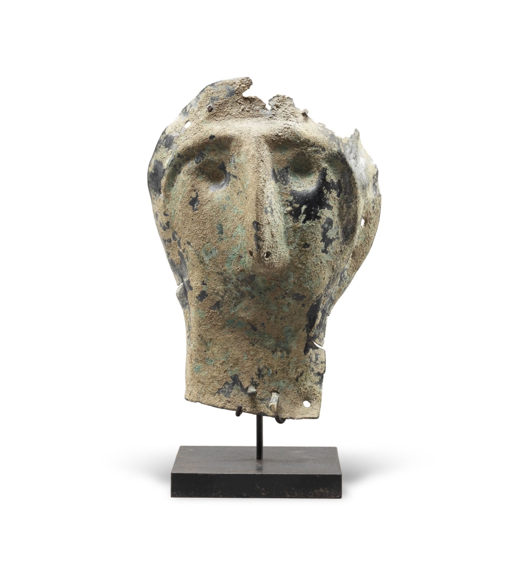 A Luristan bronze mask