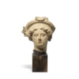 A Greek terracotta head of a youth