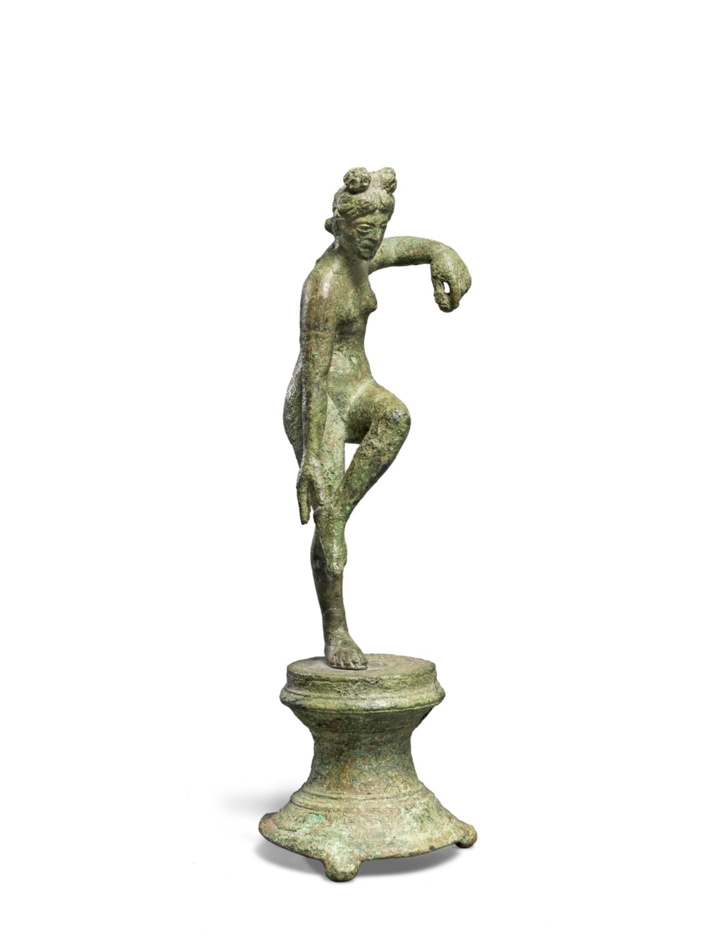 A Roman bronze figure of Aphrodite