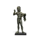 An Etruscan bronze figure of Herakles