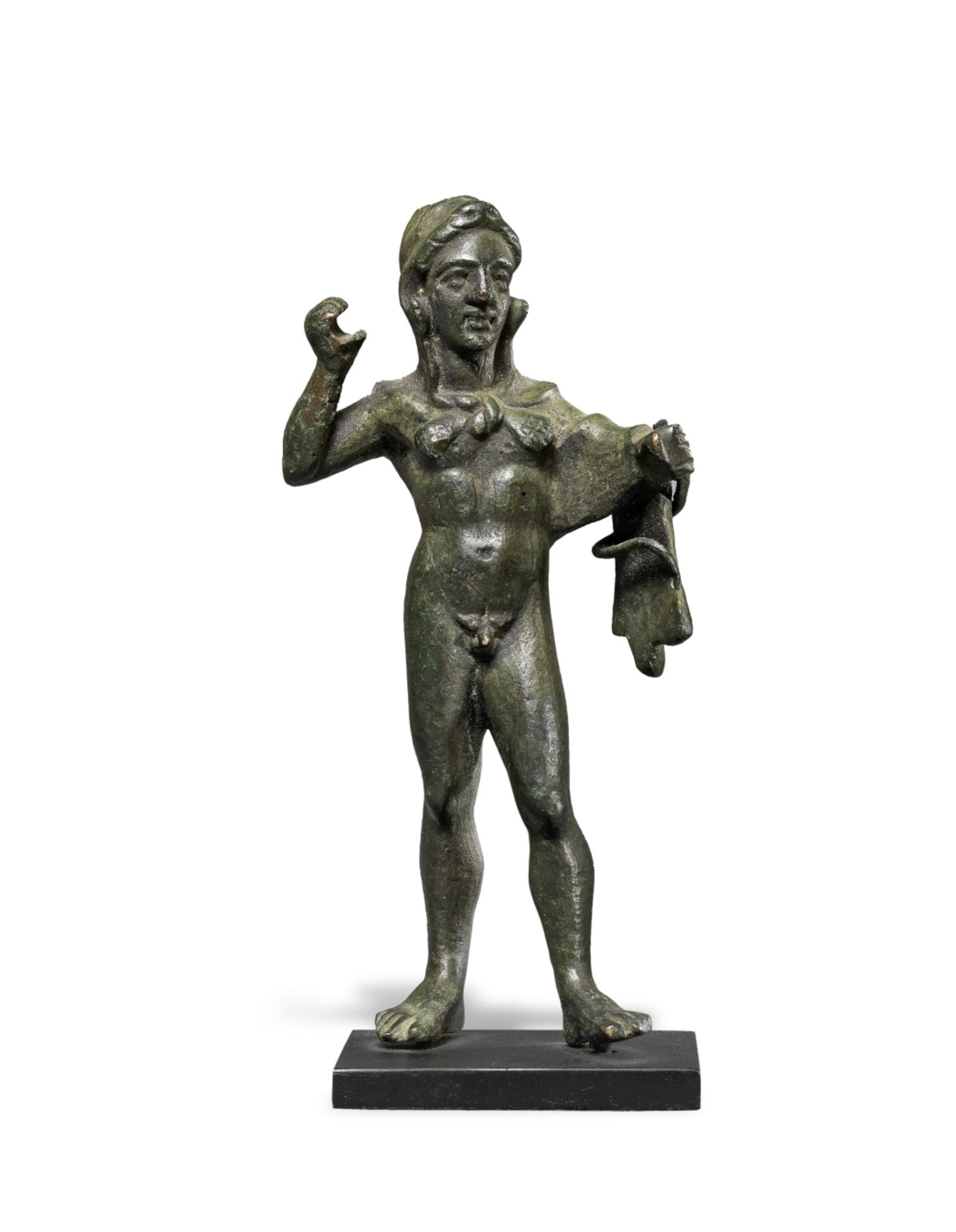 An Etruscan bronze figure of Herakles