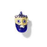 A Phoenician glass head pendant