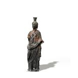 A Roman bronze figure of Isis-Fortuna