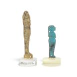 Two Egyptian amulets of human-headed Imsety 2