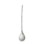 A Roman silver spoon