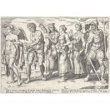 Philip Galle (Dutch, 1536-1612) after Marteen van Heemskreck (Dutch, 1498-1574) Divitum Misera So...