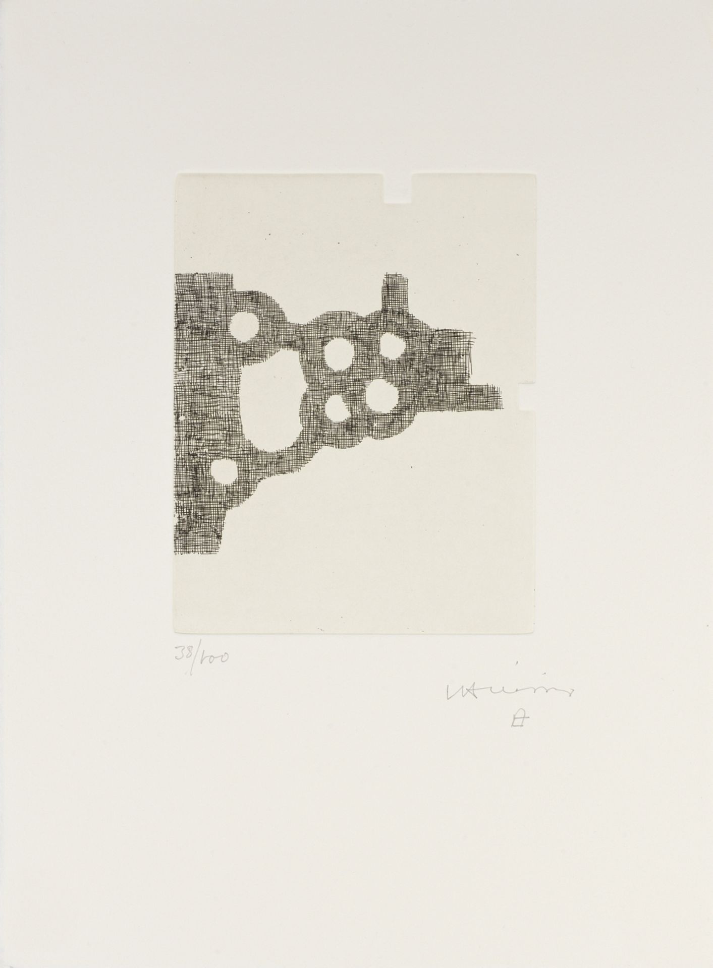 Eduardo Chillida (Spanish, 1924-2002) Untitled, from 'Literature or Life' (French Version) Etchin...