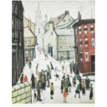 Laurence Stephen Lowry R.A. (British, 1887-1976) Berwick-on-Tweed Offset lithograph printed in co...