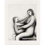 Henry Moore O.M., C.H. (British, 1898-1986) Mother and Child XIII, from 'Mother and Child' Etchin...