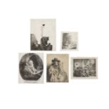 Rembrandt Harmensz. van Rijn (Dutch, 1606-1669) A Collection of five Etchings Five etchings, 1634...