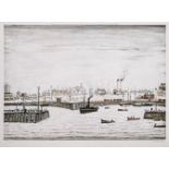 Laurence Stephen Lowry R.A. (British, 1887-1976) The Harbour Offset lithograph printed in colours...