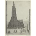 Laurence Stephen Lowry R.A. (British, 1887-1976) St. Simon's Church, Salford Offset lithograph pr...