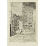 Walter Richard Sickert A.R.A. (British, 1860-1942) Maple Street Etching, circa 1923, on laid, sig...