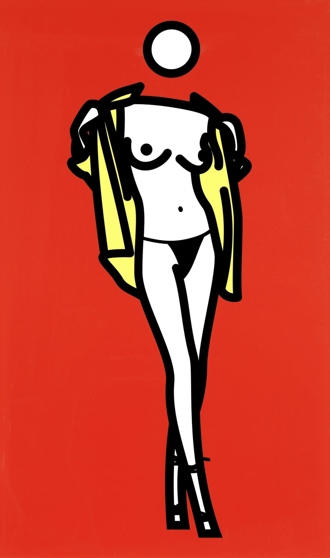 Julian Opie (British, born 1958) Woman Taking Off Man's Shirt Screenprint in colours, 2003, from ...