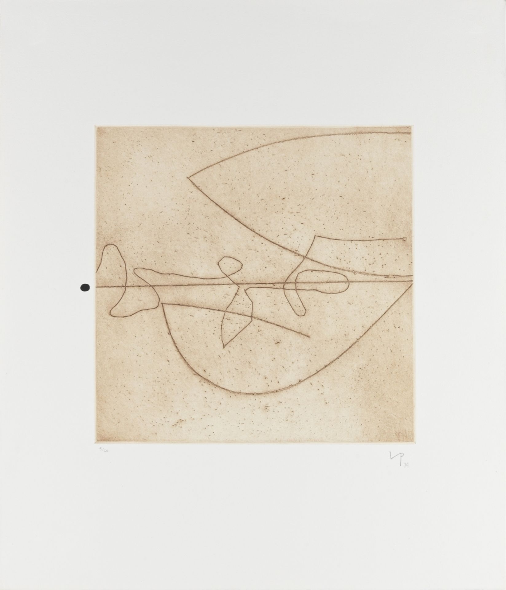 Victor Pasmore R.A. (British, 1908-1998) Linear Motif in Two Movements Etching with screenprinted...