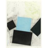 Joel Shapiro (American, born 1941) Untitled (Red Square with Blue); Untitled (Blue Square with Gr...
