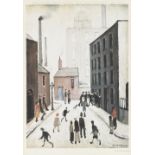 Laurence Stephen Lowry R.A. (British, 1887-1976) Industrial Scene Offset lithograph printed in co...