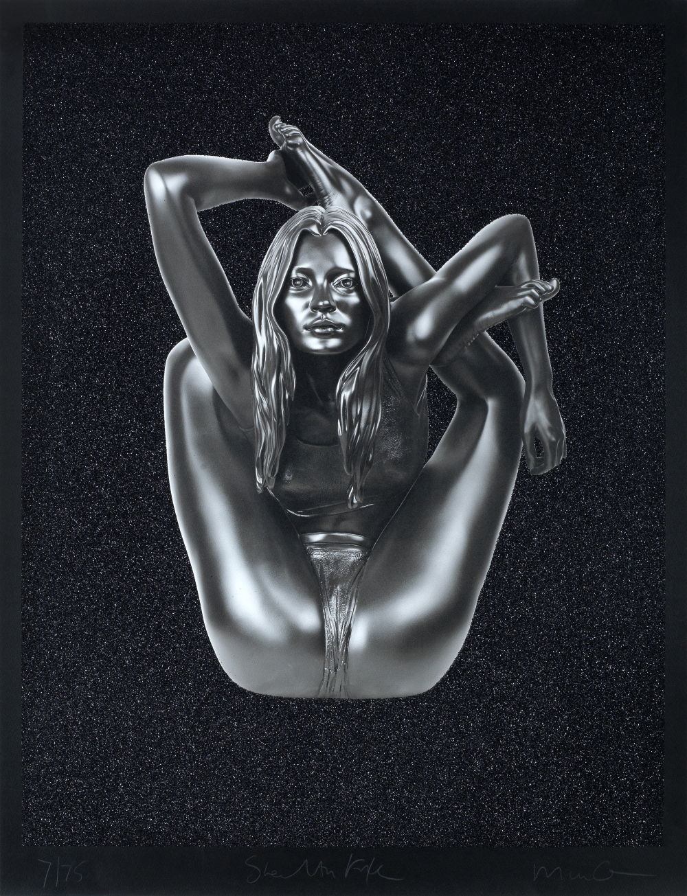 Marc Quinn (British, born 1964) Stealth Kate Digital print with screenprint varnish and diamond d...
