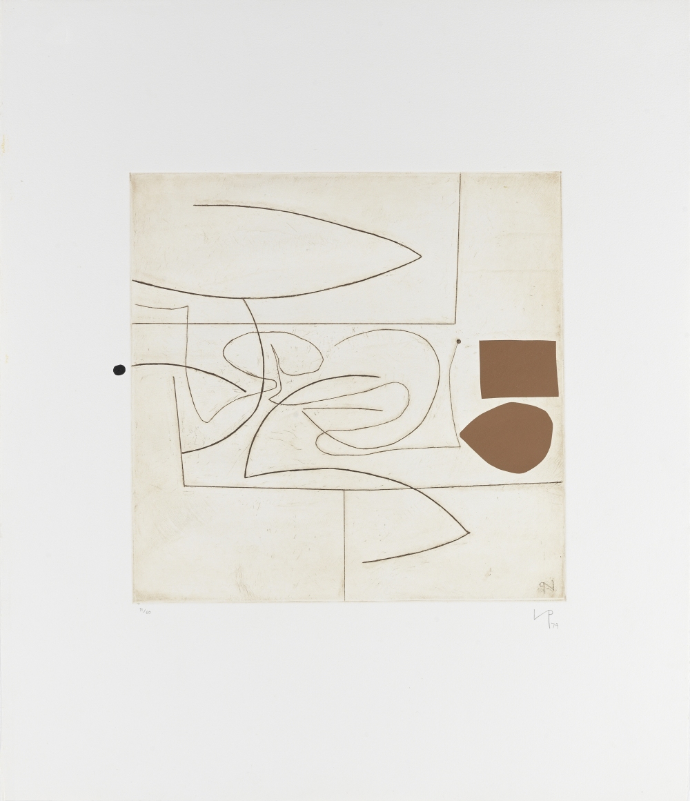 Victor Pasmore R.A. (British, 1908-1998) Linear Motif in Three Movements Etching with screenprint...