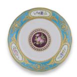 A S&#232;vres plate from the service given by Louis XVI to Archduke Ferdinand of Austria, dated 1785