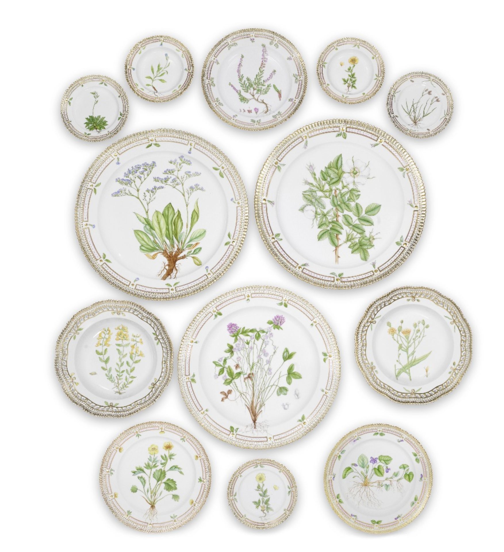 An extensive Royal Copenhagen Flora Danica table service, 20th century - Image 5 of 5