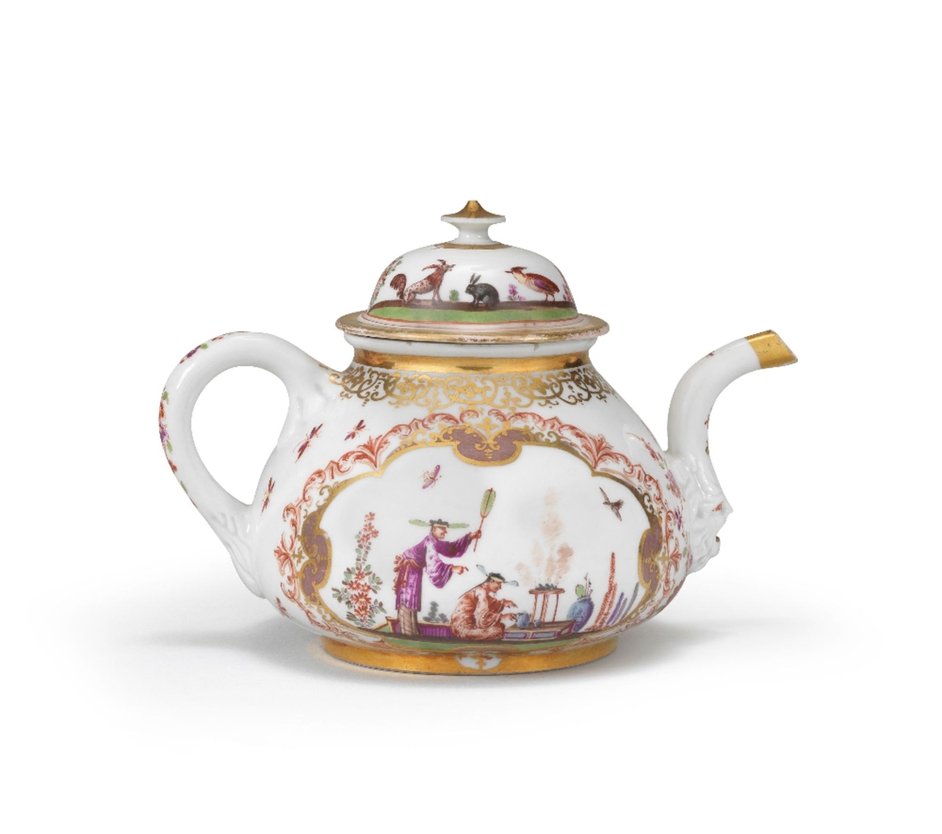 A Meissen teapot and cover, circa 1723-24 - Bild 3 aus 3
