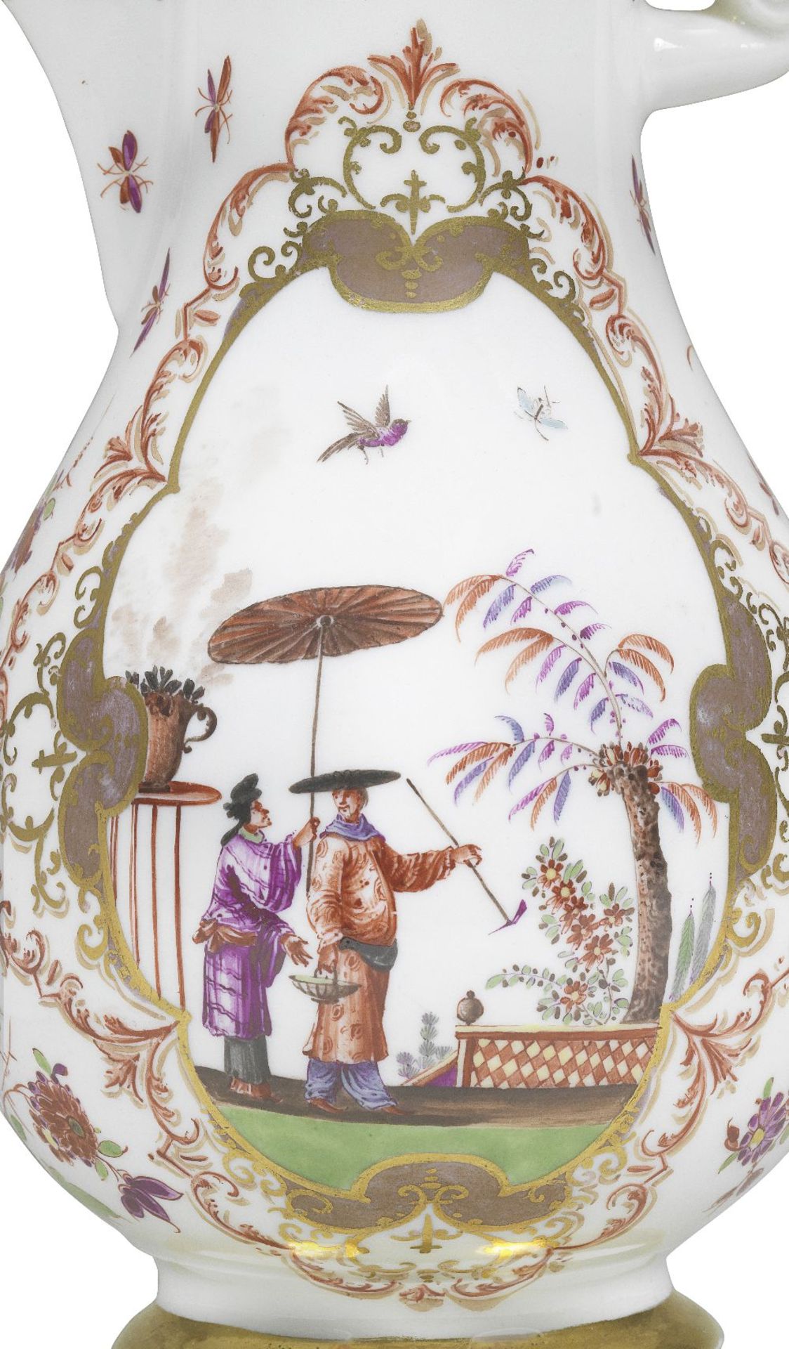 A Meissen coffee pot and cover, circa 1723-24 - Bild 3 aus 4