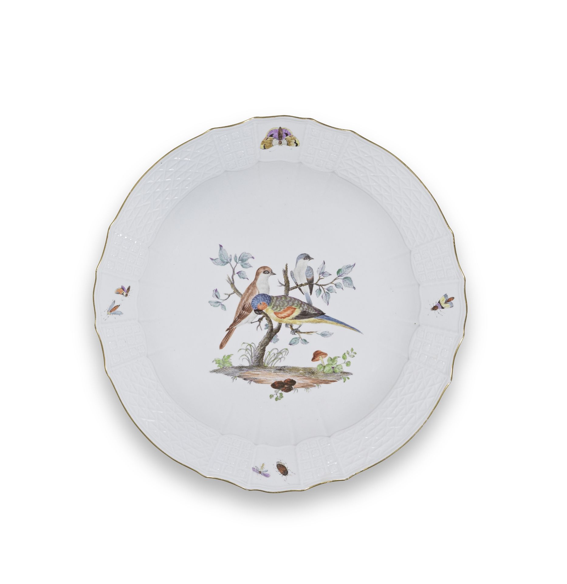 A Meissen circular dish, circa 1760