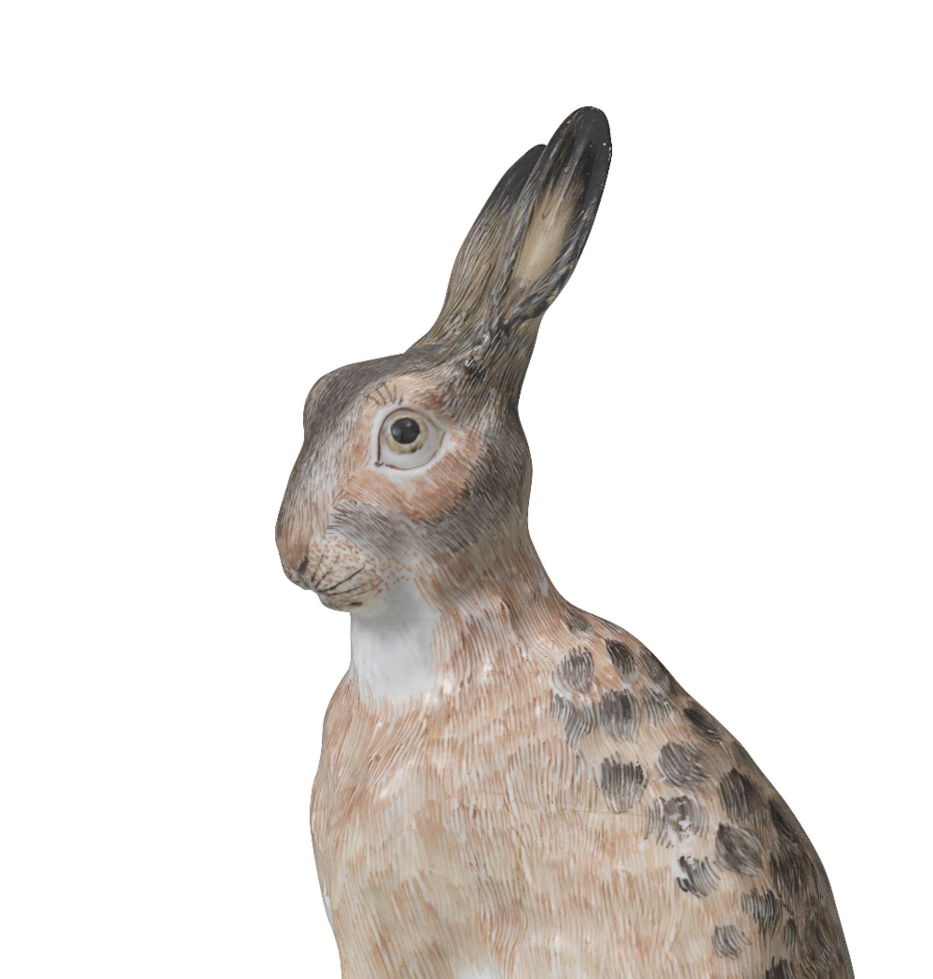 A pair of Meissen models of hares, circa 1750 - Image 3 of 3