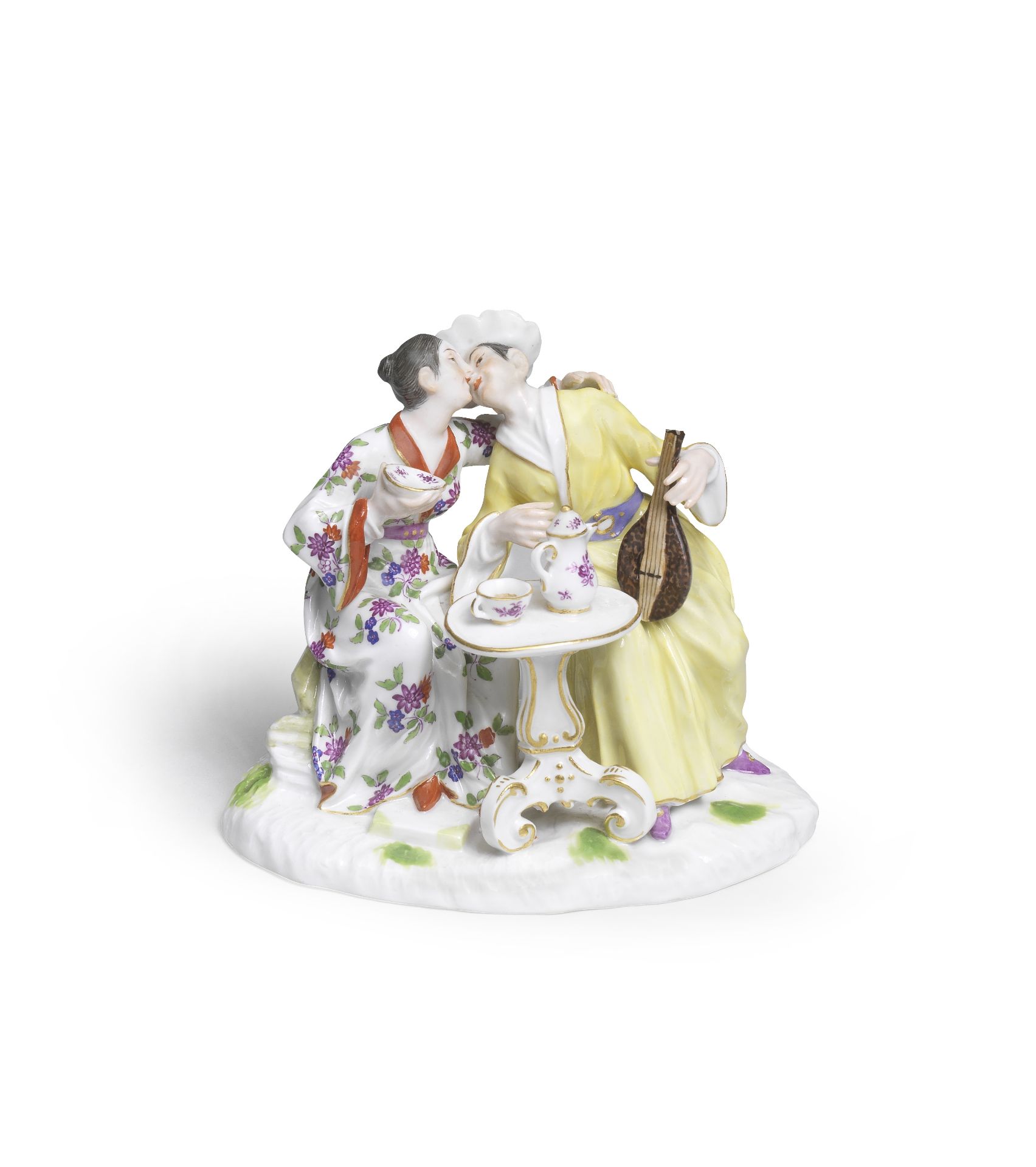 A Meissen chinoiserie group, late 19th/early 20th century