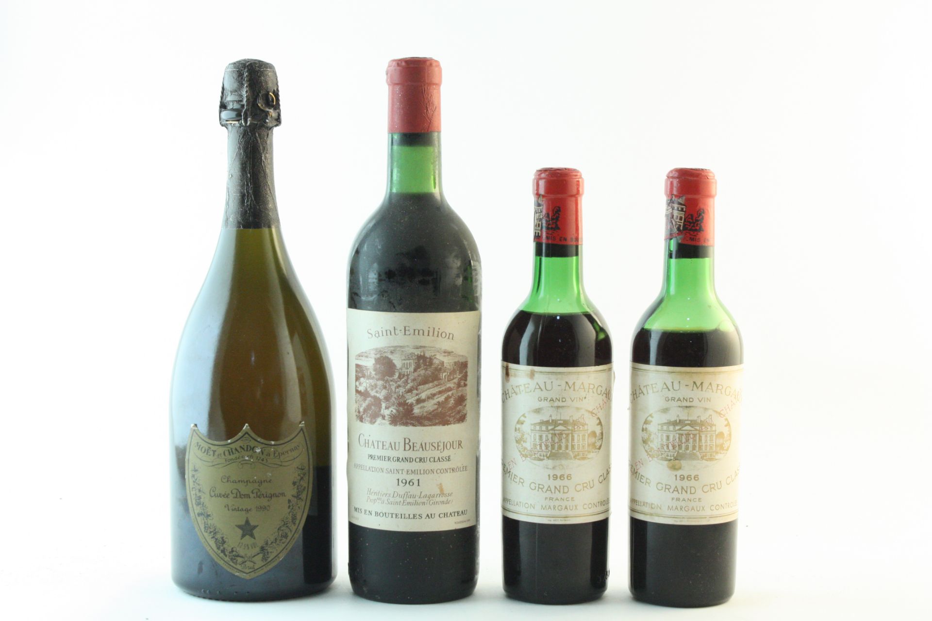 Dom P&#233;rignon 1990 (1) Ch&#226;teau Beaus&#233;jour-Duffau-Lagarosse 1961, St Emilion 1er Gra...