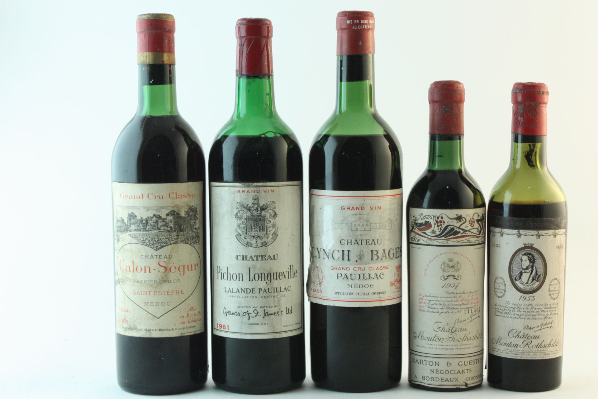 Ch&#226;teau Mouton Rothschild 1953 (1 half-bottle) Ch&#226;teau Mouton Rothschild 1957 (1 half-b...