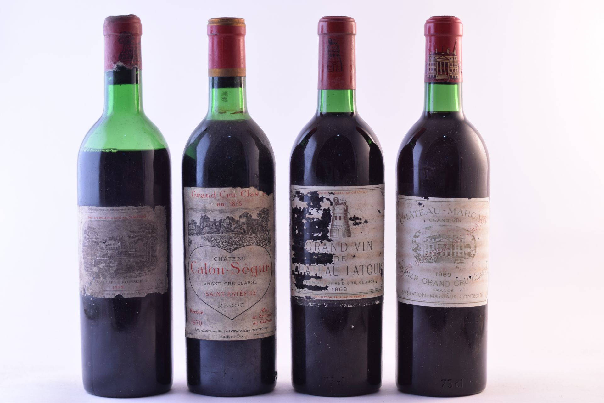 Ch&#226;teau Latour 1968, Pauillac 1er Grand Cru Class&#233; (1) Ch&#226;teau Margaux 1969, Marga...